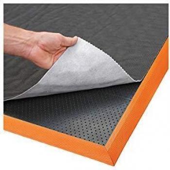 Estera de Nitrilo Sorb Stance™ con Vellón NOTRAX 1630 x 910 x 19 mm, negro/naranja