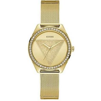 Guess Reloj Analógico para Mujer de Cuarzo con Correa en Acero Inoxidable W1142L2