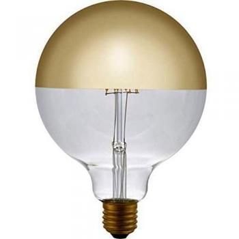Bombilla LED Espejo G125 E27 6.5W Regulable Oro
