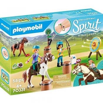 PLAYMOBIL DreamWorks Spirit - Aventura al Aire Libre con Abigaíl y Boomerang, A partir de 4 Años