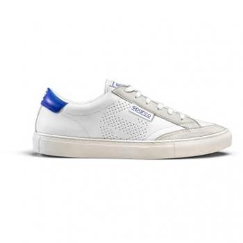 Zapatillas Casual Hombre Sparco S-Time Blanco/Azul Talla 38