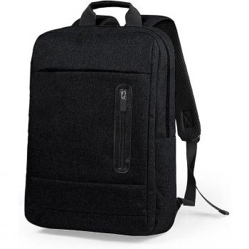 DAM Mochila Acolchada para Portátil con Bolsillo, Parte Trasera y Cintas Acolchadas, Dimensiones 30.00x43.00x14.00 Cm, Ideal para Viajes en Cabina