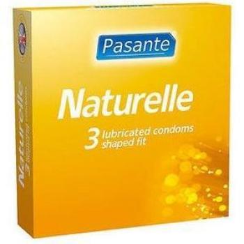 Preservativos Pasante Naturelle Sin Espermicida, Veganos, Suaves con Forma Cónica Natural, Pack de 3 Unidades