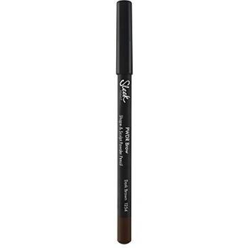 Sleek MakeUP Powder Brow Pencil - Dark Brown, Soft Texture, Precise Fill, Natural Finish, 1.29g