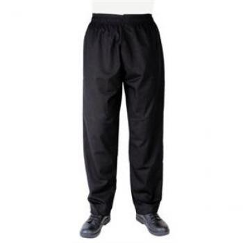 Pantalón de cocina unisex Vegas cuadros pequeños negros y blancos talla XXL