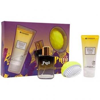 Flor de Mayo, Set Perfume Pure 30ml, Locion 100ml y Cepillo Uñas