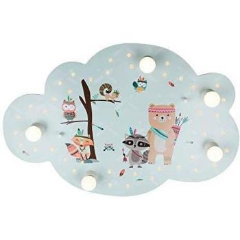 Lámpara de Techo Infantil Nubes Mint Little Indians