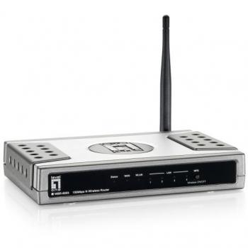 Router inalámbrico LevelOne - WBR-6003 Ethernet rápido Plata