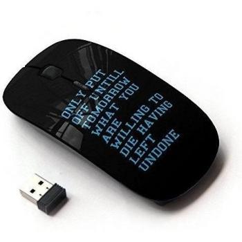 KOOLmouse [ Ratón óptico 2.4G inalámbrico ] [ Tomorrow Willing Motivational Inspiring ]