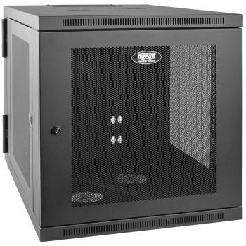 Tripp Lite 12U Wall-Mount Server Rack Enclosure Cabinet with Hinged Back, Server-Depth
