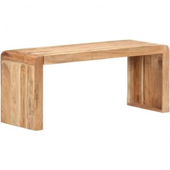Banco de madera maciza de acacia 110x38x46 cm