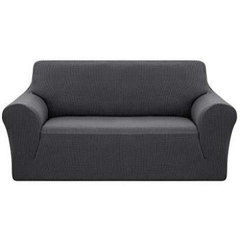 Deconovo Funda de Sofá 2 Plazas Protector Elástica para Muebles Gris
