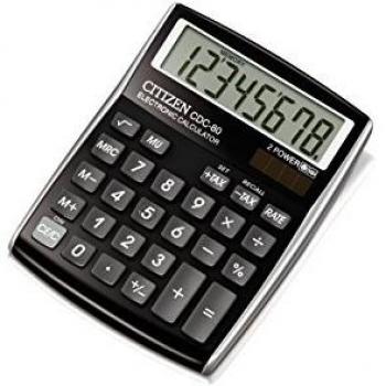 Citizen CDC-80BKWB - Calculadora, color negro níquel