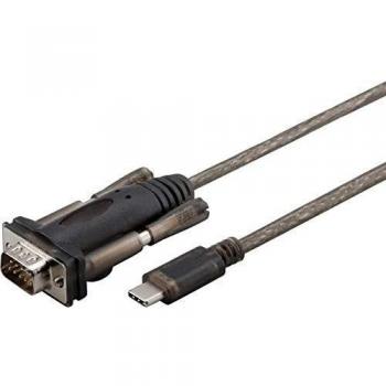Cable Adaptador USB-C a Serial DB9 1m M-M