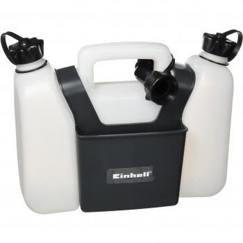 Tanque Combinado de Combustible y Aceite 4,25 L - Depósito de Gasolina de 3 L y Aceite de 1,25 L con Bolsa de Herramientas