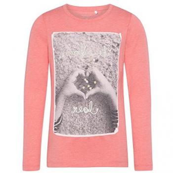 NAME IT Camiseta Manga Larga Niña JUAR - 146-152, Sunkist Coral