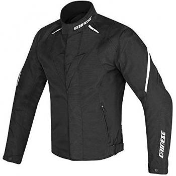 Dainese-LAGUNA SECA D1 D-DRY Chaqueta, Negro/Negro/Blanco, Talla 46