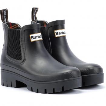Barbour Halton Women's Black Ankle Wellington Boots