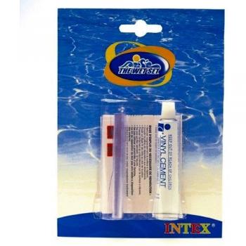 Intex 59632 - Kit de reparación con pegamento para pinchazos y poros