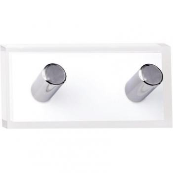 Gedy - Percha Doble Rainbow Blanca