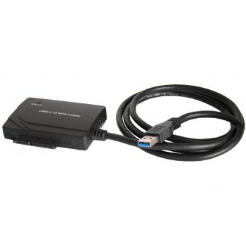InLine 76670S Adaptador de Cable USB 3.0 SATA II Negro - Adaptador para Cable