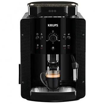 Krups Roma EA81R8 Cafetera expreso superautomática, con Jarra de Leche, 1.7 L, 3 Niveles de Temperatura, 3 Texturas de molienda, 1450 W, 1 Cups, plástico, Estándar Negra