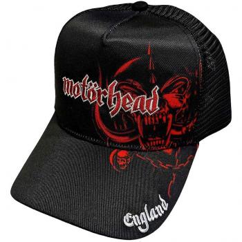 Motorhead England Red Warpig Trucker Cap - One Size Black