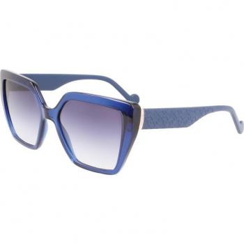 Liu Jo LJ757S 400 Unisex Square Blue Sunglasses Size 55