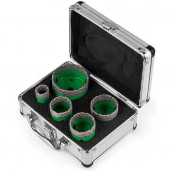 Vevor Juego de sierra perforadora de diamante de 5 piezas, incluye brocas de diamante con diámetros de 0,87, 1,4, 1,6, 2 y 2,5