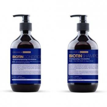 Nourishing Biotin Hair Care Duo: Shampoo & Conditioner for Strength and Shine