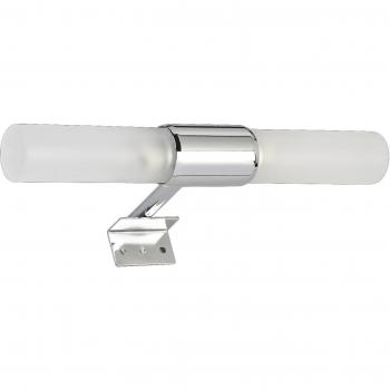 BATHSTAGE B-7 - Foco halógeno G9, con pinza y soporte universal, 3,8 x 10,2 x 3,8 cm, color plateado