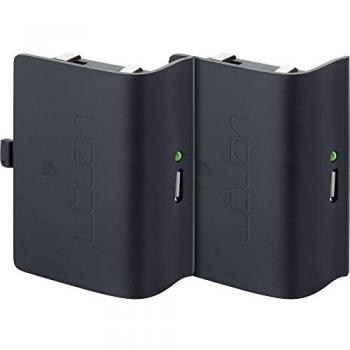 Venom - Twin Rechargeable Battery Packs Con Cubiertas, Color Negro