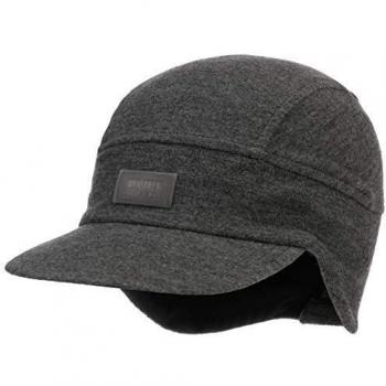 Gorra unisex Buff Graphite Merino Fleece Cap con tejido de lana merino, forro polar, diseño gráfico y ajuste cómodo