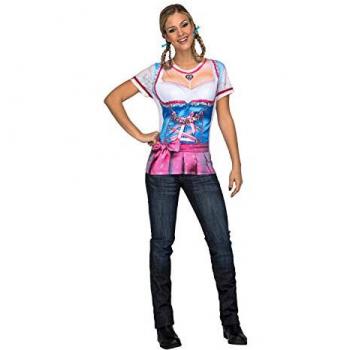 Camiseta Disfraz Tirolesa Azul y Rosa para Mujer - My Other Me Oktoberfest Lady