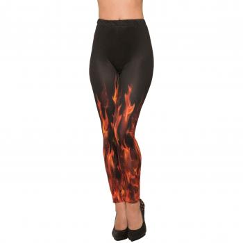 Forum Novelties X80751 - Leggings para mujer, talla única, color rojo, negro y amarillo