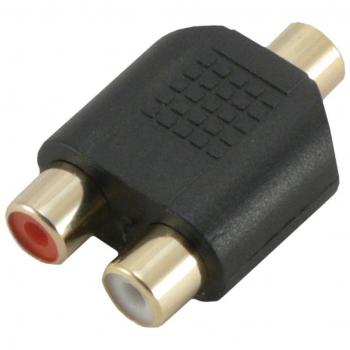 MCL Samar CG-711HQ - Adaptador estéreo con clavija de 3,5 mm hembra/ 2 x RCA hembra de alta calidad