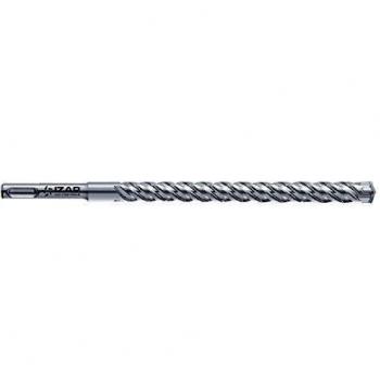 Izar 36693 Broca-Martillo SDS Plus Zentro 4+, Hormigón Reforzado, 1891, 14.0 mm Diámetro Corte, 550 mm Longitud Corte, 600 mm Longitud
