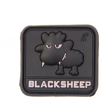 RUBBER PATCH LITTLE BLACK SHEEP PVC SWAT BLACK AIRSOFT