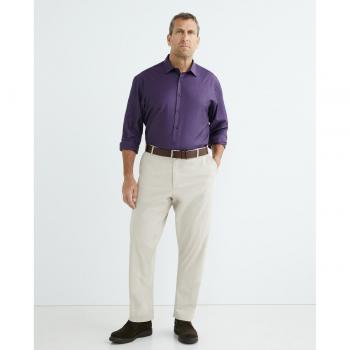 Camisa de hombre casual falso liso manga larga Tallas Grandes Mirto