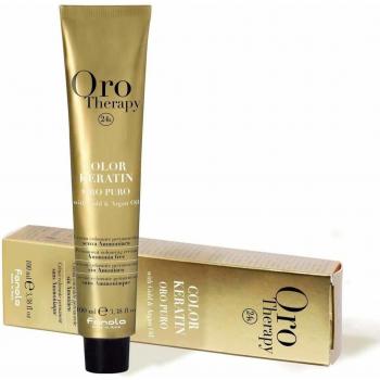 Fanola Oro Therapy No Ammonia Hair Color 100ml - Pure Gold Keratin Shade 7.14 Hazelnut