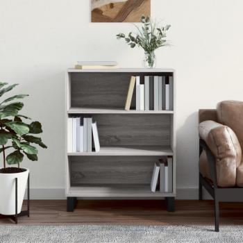 Estantería de madera de ingeniería 69,5x32,5x90 cm - Mueble de Almacenaje de Salón, Buffet para salón, Armario Auxiliar, Armario de Almacenamiento en color gris Sonoma