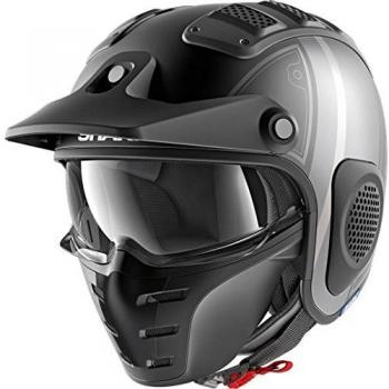 Shark Casco Jet x-drak Terrence Negro antracita gris Kas talla L