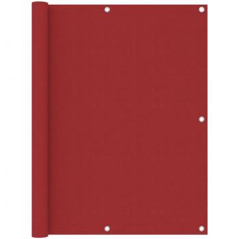 Toldo para balcón de tela oxford rojo 120x600 cm