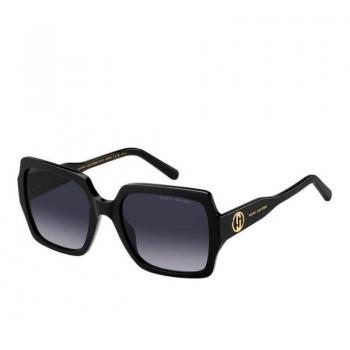 Marc Jacobs Women's Cat Eye Sunglasses MJ 731/S Shiny Black Dark Grey Gradient