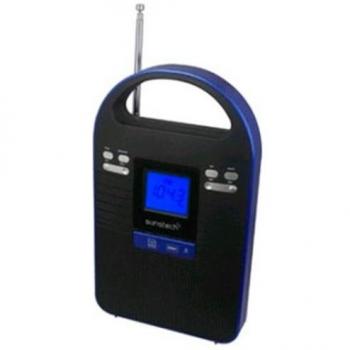 Sunstech RPDS350BL - Radio de sobremesa digital FM PLL con altavoz estéreo