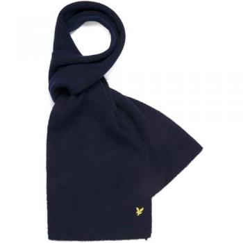 Lyle & Scott Chunky Knit Scarf - Soft, Warm, Versatile Length, Eagle Logo