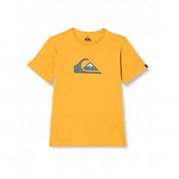 Quiksilver - Camiseta Amarilla para Niño - Comp Logo Amarillo 16A