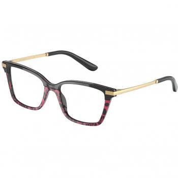 Dolce & Gabbana DG3345 3319 Armazones para Mujer Rosas, Lentes Recetados Para Mujer Rosas, Gafas Recetadas para Mujer Rosas