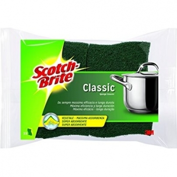 Scotch-Brite - Esponja vegetal - Fibra verde - 2 unidades