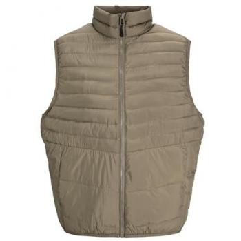 Jack & Jones Plus Size Packable Gilet for Men - 6XL, Canteen Brown